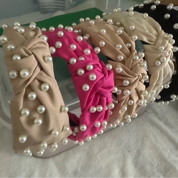 Headbands NEW Pearl Embellished - Picture 4 of 5